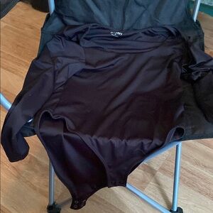 Black Long Sleeve Bodysuit